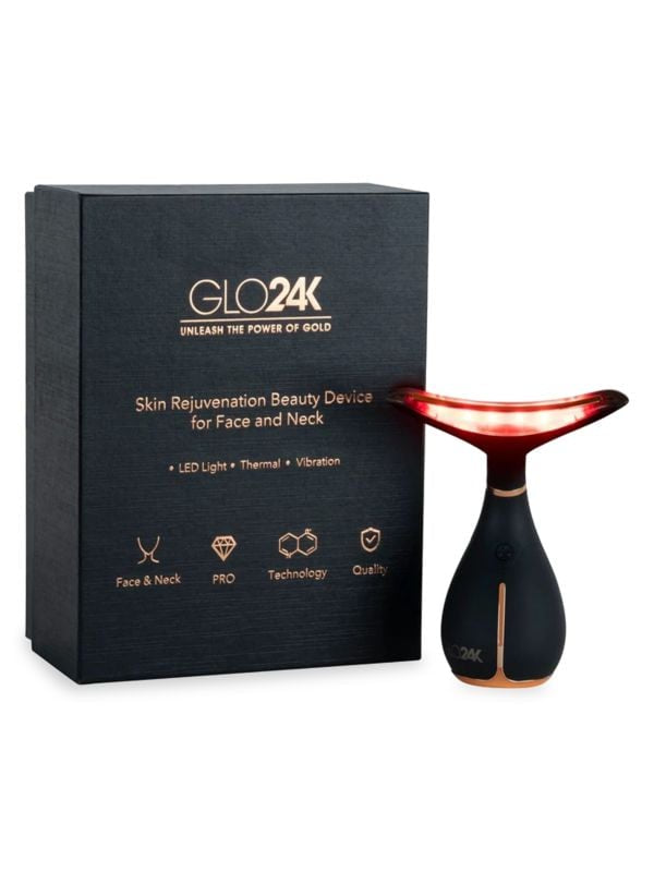 Glo24K Skin Rejuvenation LED Beauty Device - Neck And Face